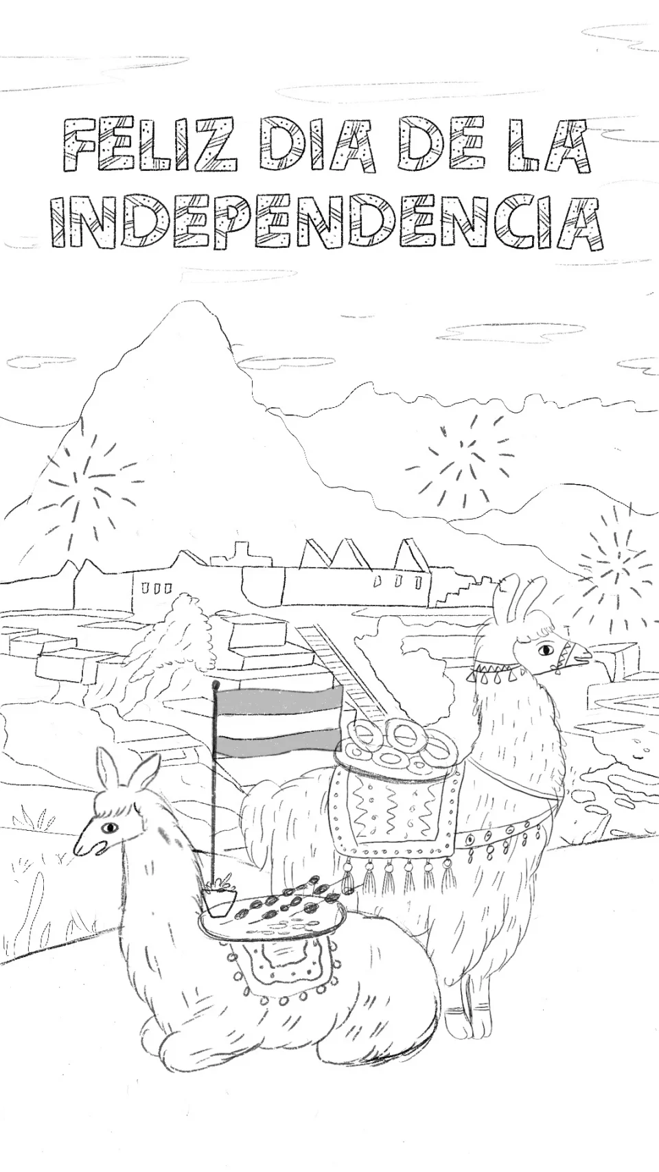 Perú: the line drawing of the Mass Snap