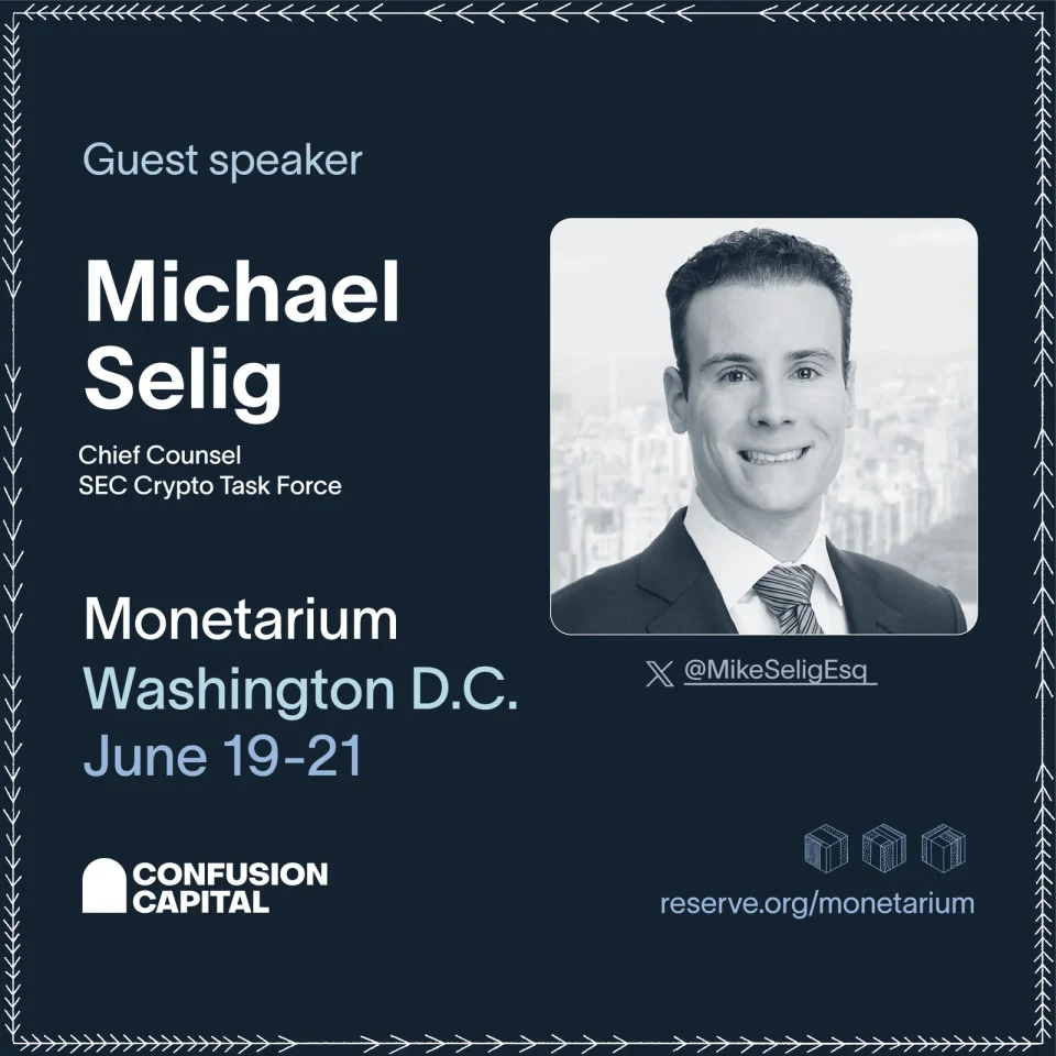 Speaker announcement for Michael Selig