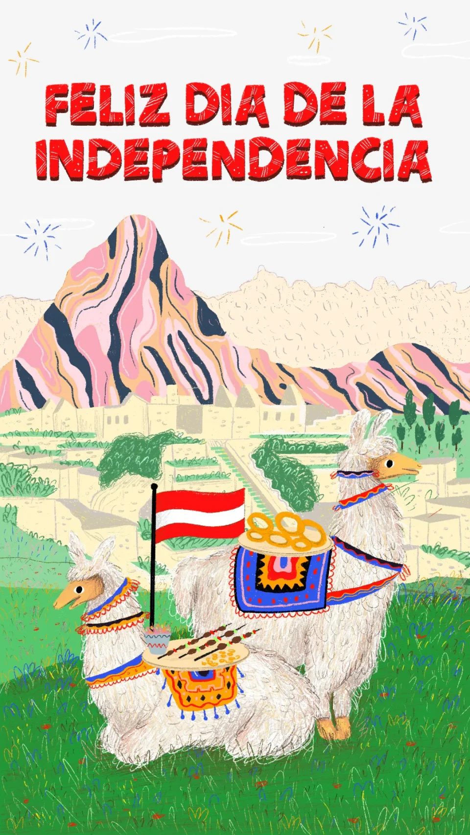 Perú: the coloured illustration of the Mass Snap