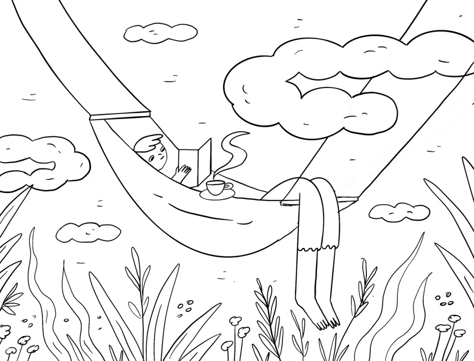 Sketch for the back panel of the Wake+Make bag