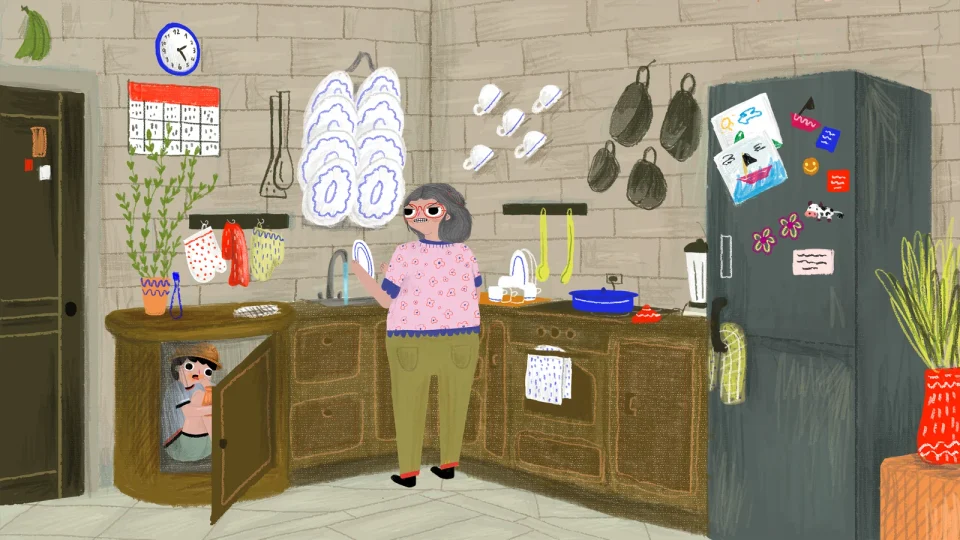 A scene of the Tom Sóyer app: the kitchen