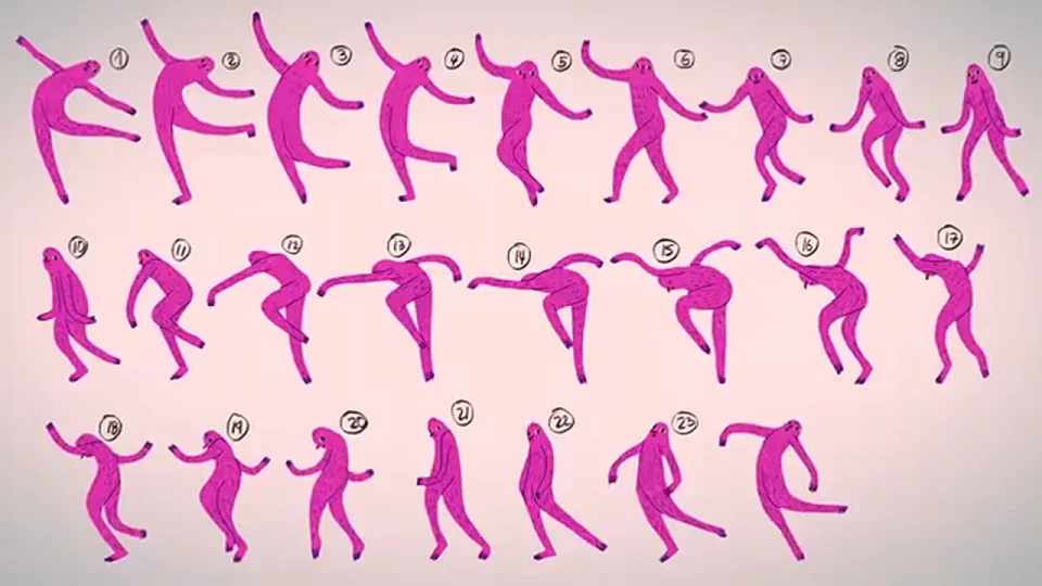 Frame from Catalina’s frame-by-frame animation course on Domestika
