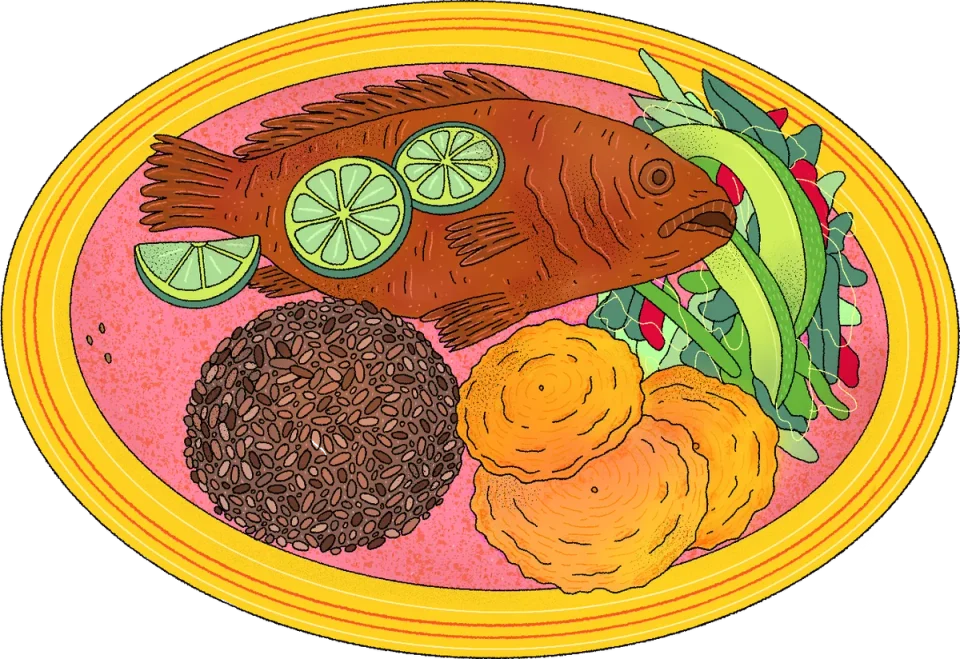 Pescado Frito, from the Canva Represents Colombia collection