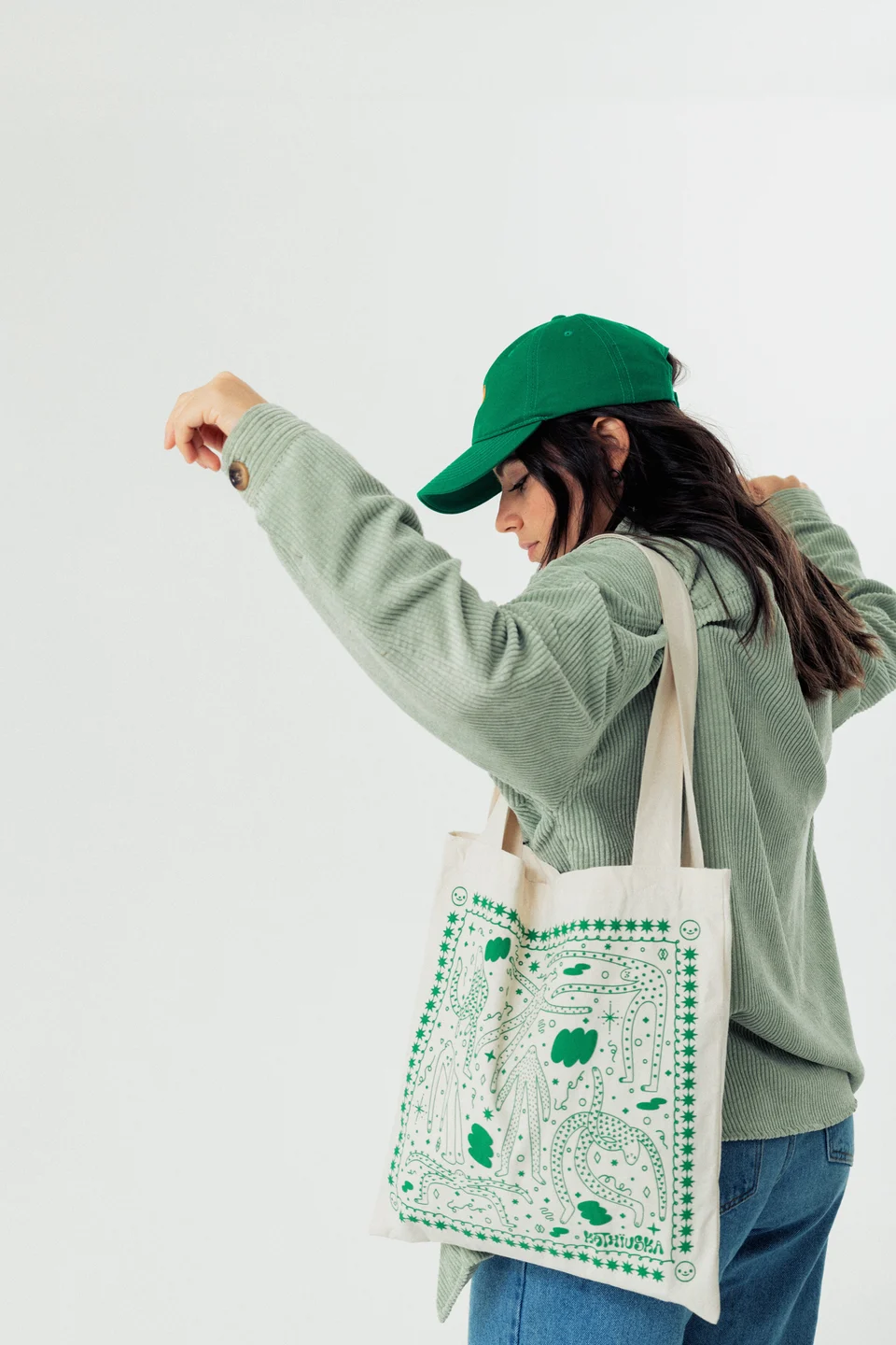 Pelusita Tote Bag & Eyes Cap, image 5