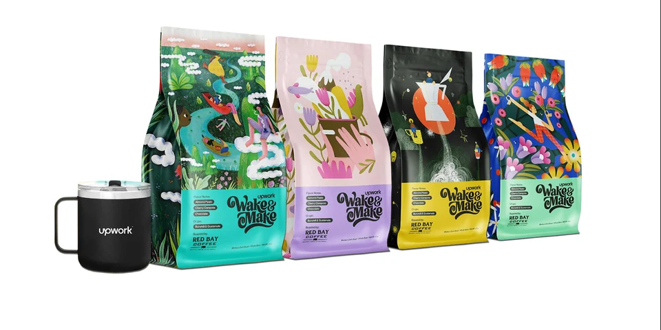 Upwork Coffee Bags, artwork 4