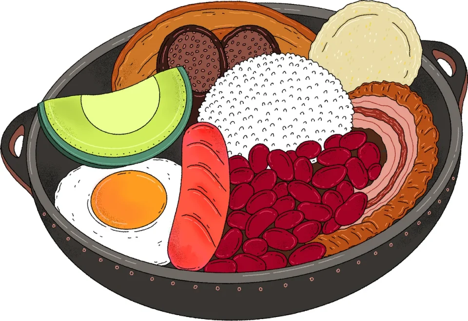 Bandeja Paisa, from the Canva Represents Colombia collection