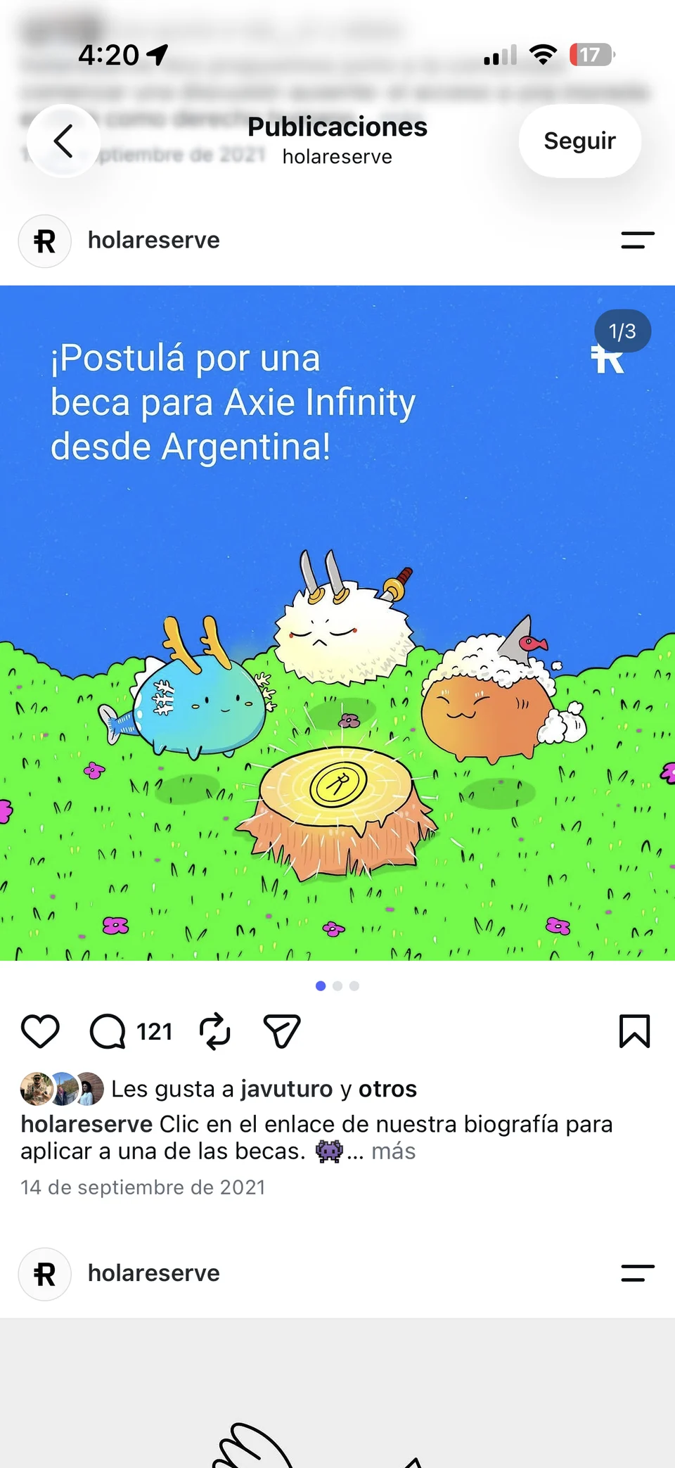 Reserve Latin America Instagram artwork, 7