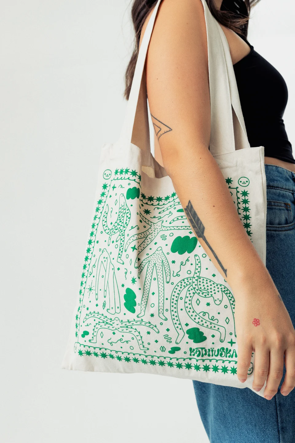 Pelusita Tote Bag & Eyes Cap, image 4