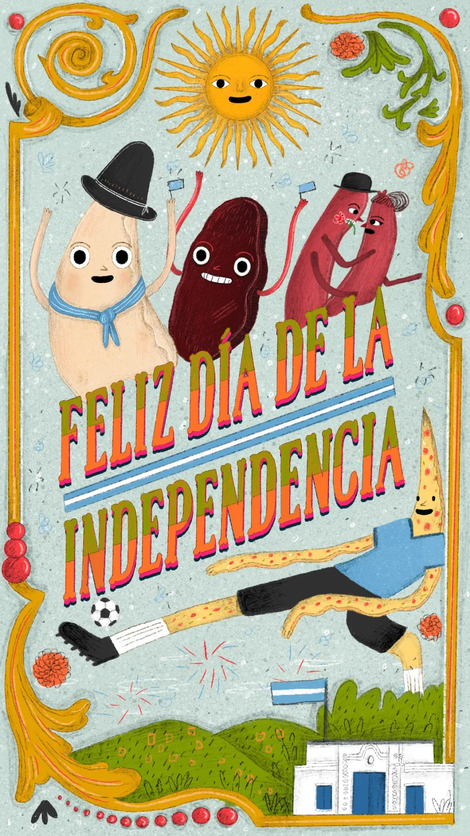 Argentina: the coloured illustration of the Mass Snap