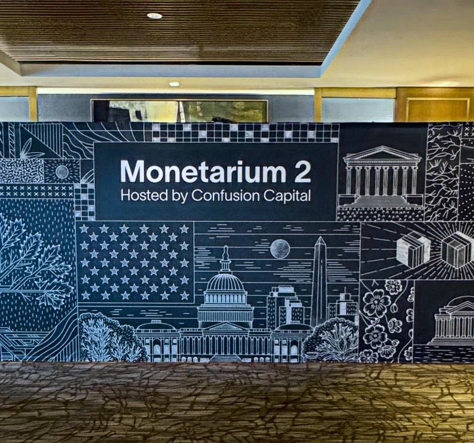The Monetarium 2 photowall installed at the hotel, Hosted by Confusion Capital